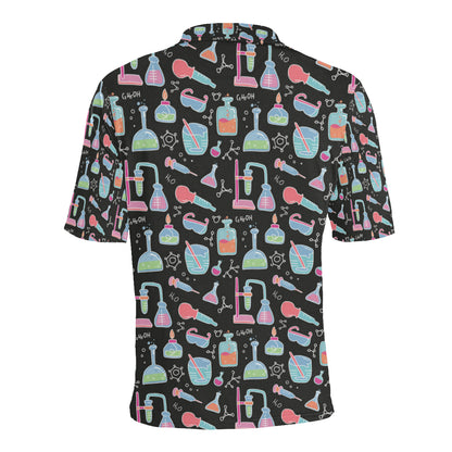 Chemical Pattern Print Design 06 Men Polo Shirt