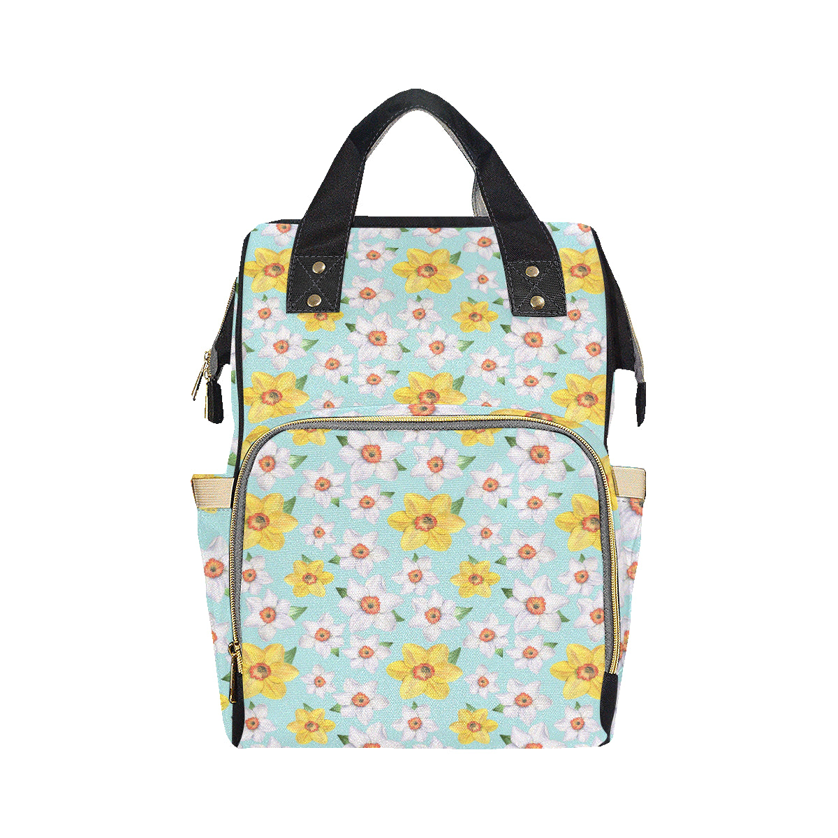 Daffodils Pattern Print Design DF07 Diaper Bag Backpack