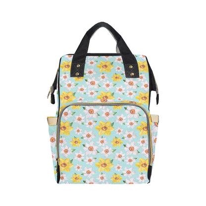 Daffodils Pattern Print Design DF07 Diaper Bag Backpack