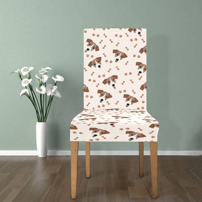 Russell Terriers Paw Print Design LKS303 Dining Chair Slipcover