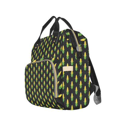 Corn Pattern Print Design 05 Diaper Bag Backpack