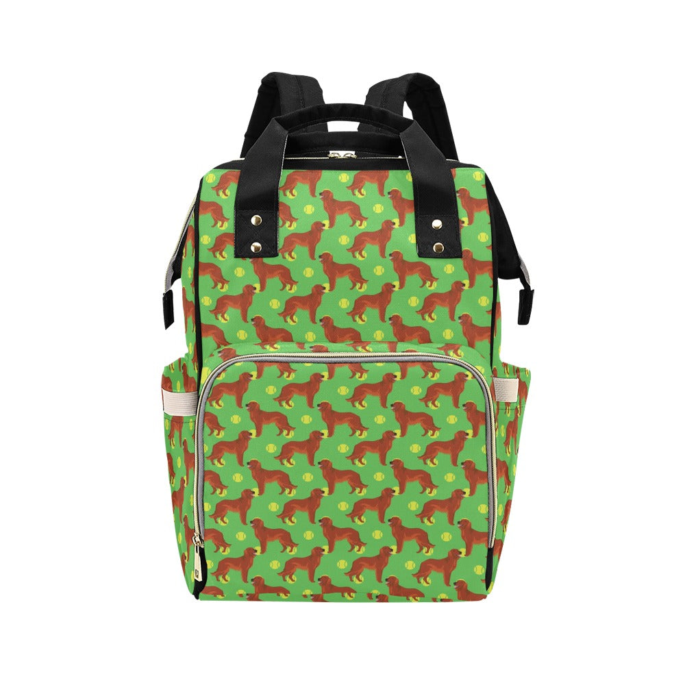 Setters Irish Print Design LKS302 Diaper Bag Backpack