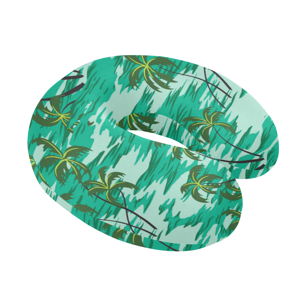Palm Tree Pattern Print Design A01 U-Shaped Travel Neck Pillow