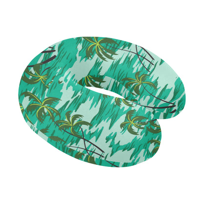 Palm Tree Pattern Print Design A01 U-Shaped Travel Neck Pillow