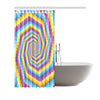 Optical illusion Pattern Print Design A04 Shower Curtain