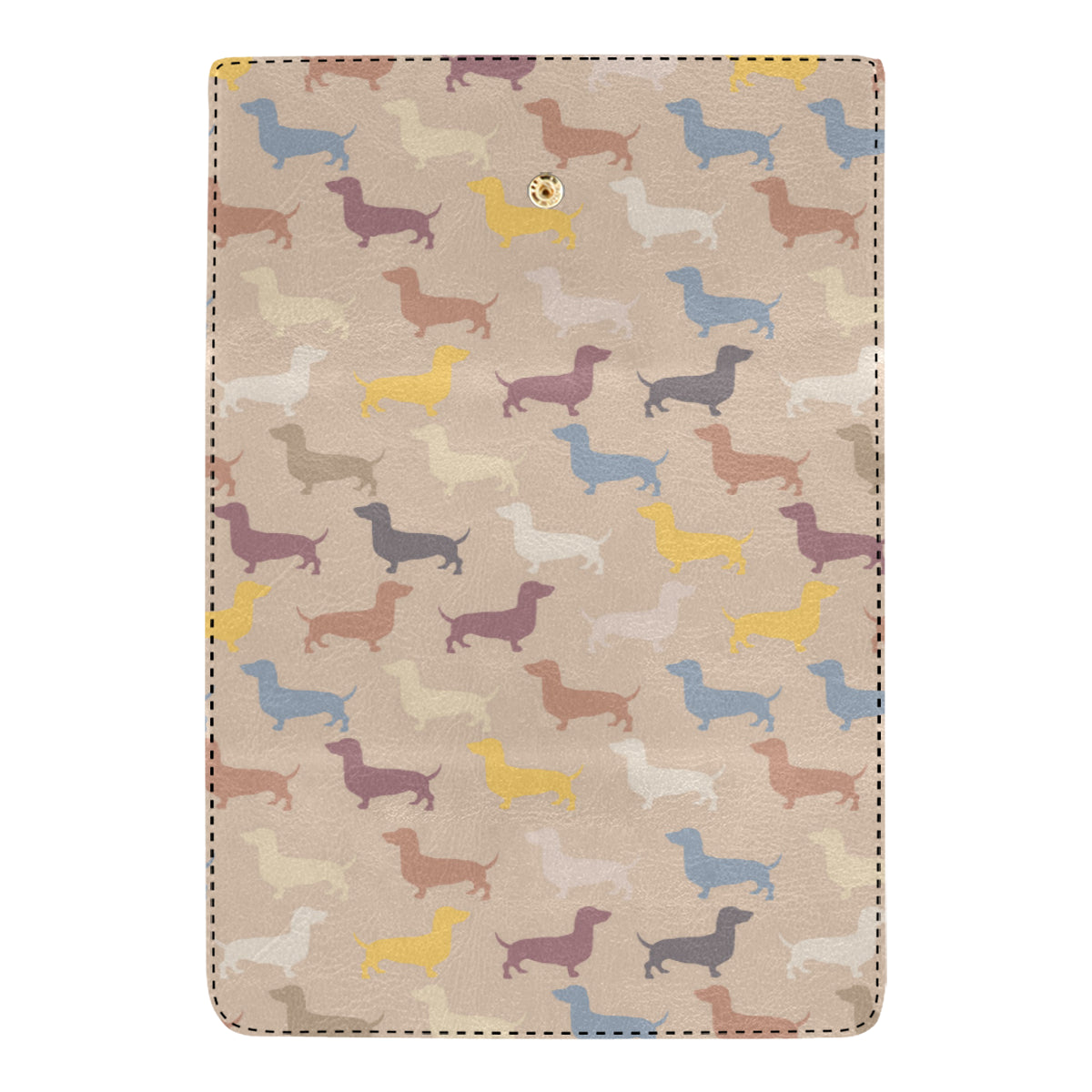Dachshund Pattern Print Design 03 Women's Trifold Wallet