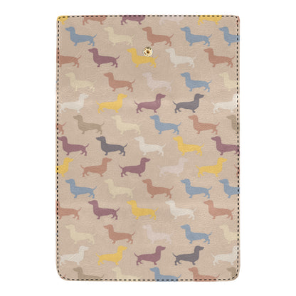 Dachshund Pattern Print Design 03 Women's Trifold Wallet