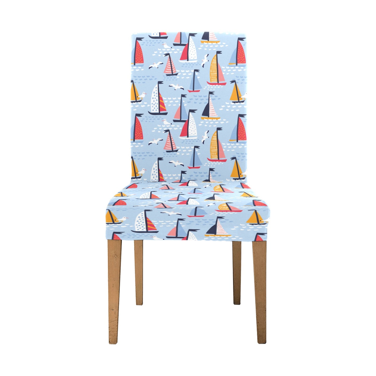 Sailboat Print Design LKS304 Dining Chair Slipcover