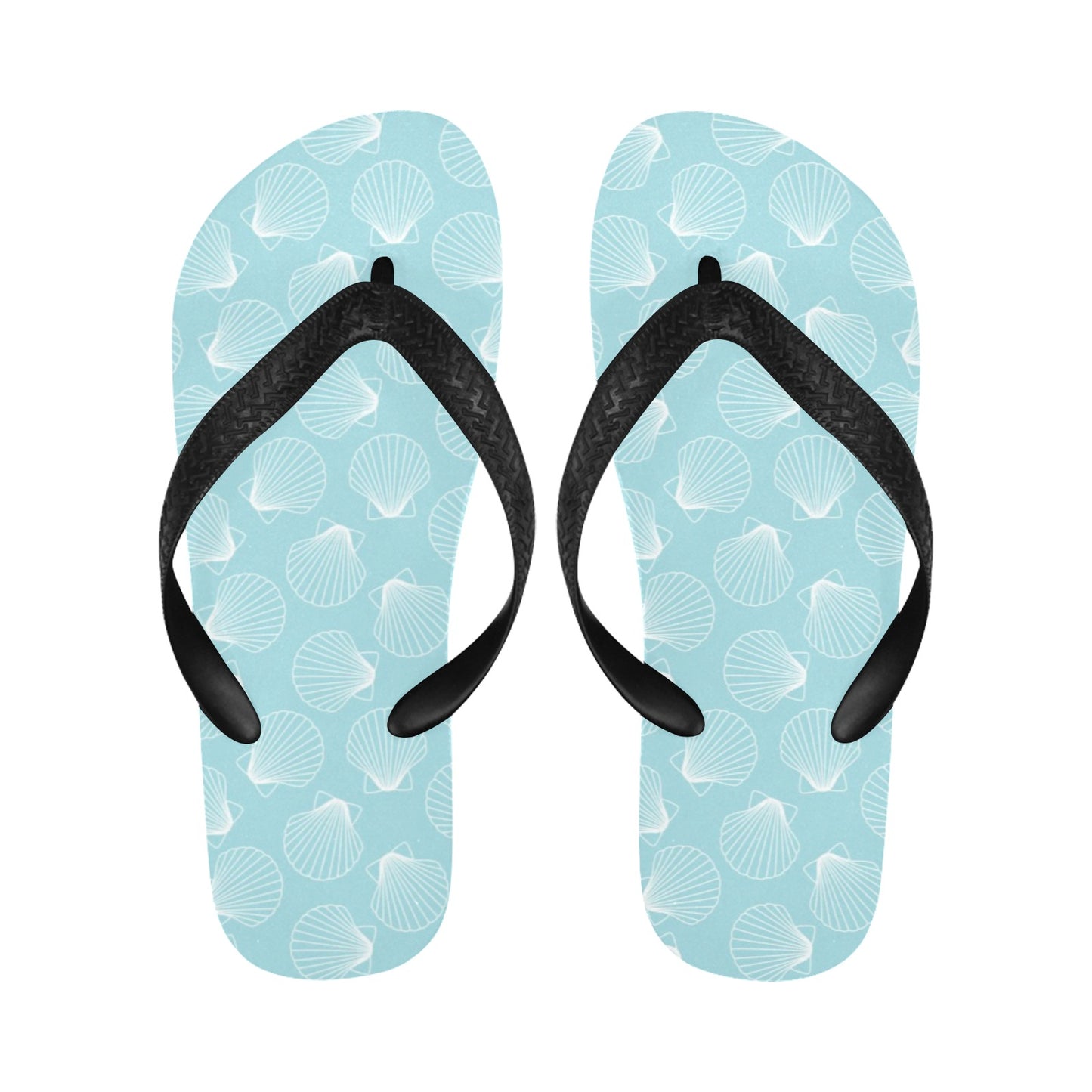 Seashell Print Design LKS3010 Flip Flops