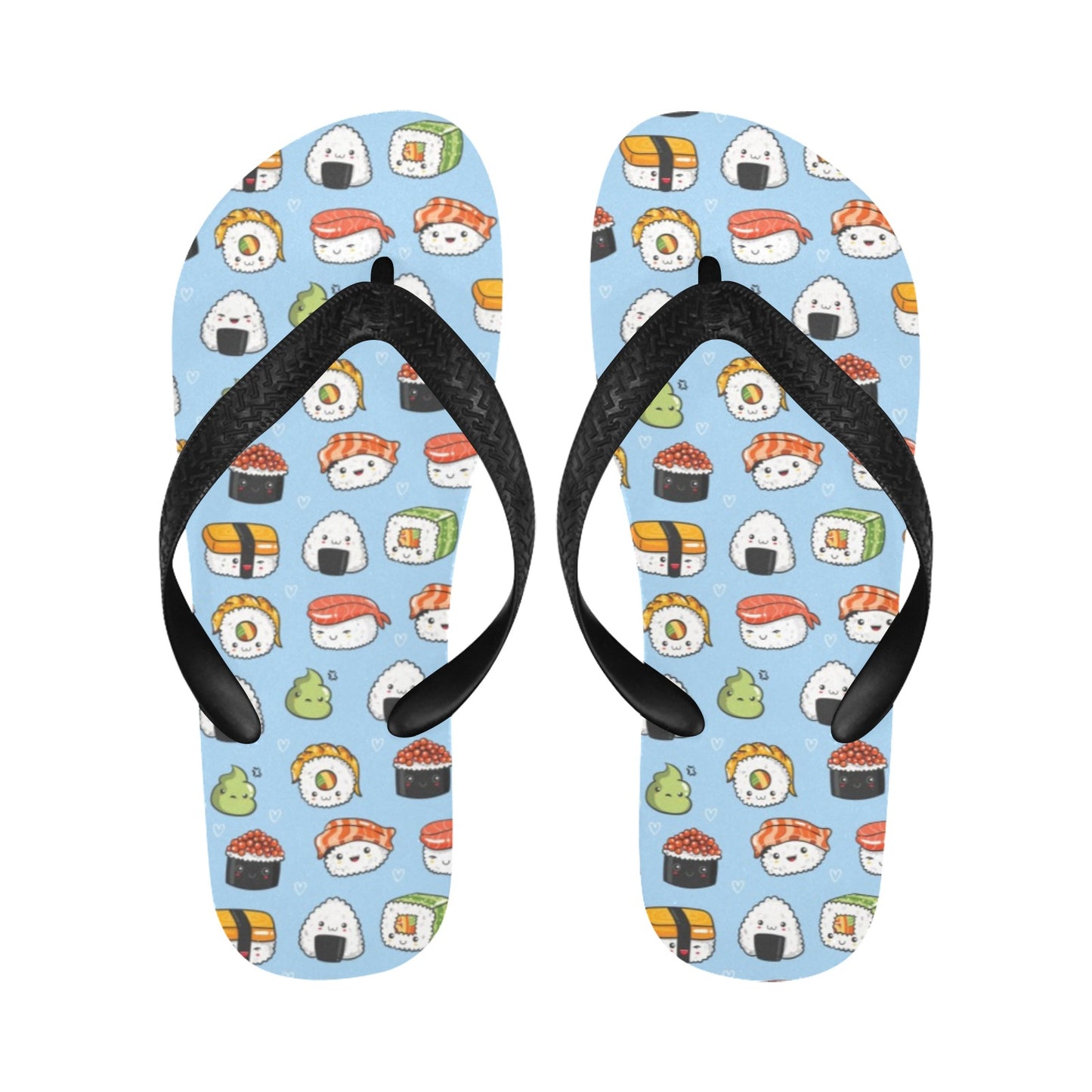 Sushi Print Design LKS303 Flip Flops