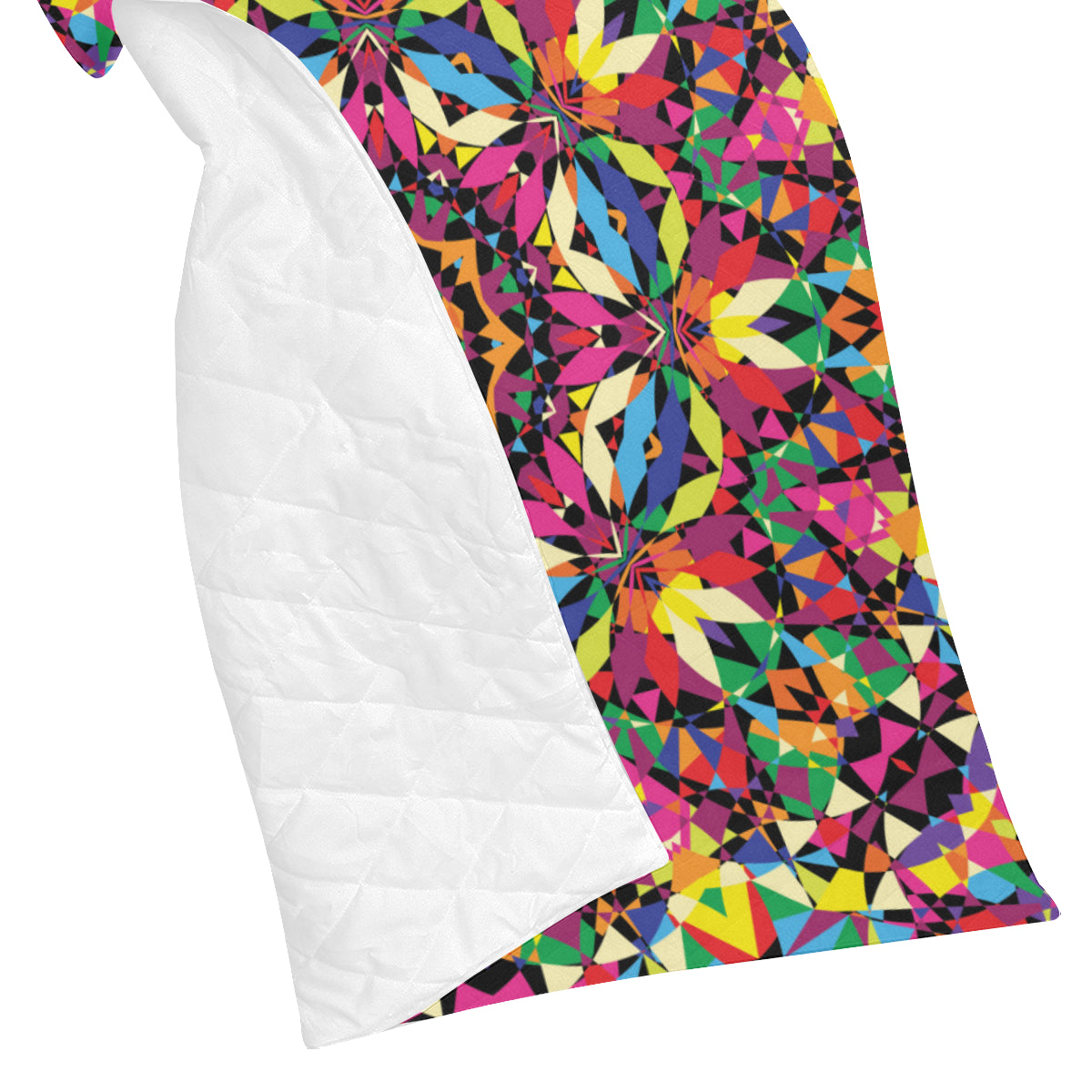 Kaleidoscope Pattern Print Design 02 Premium Quilt