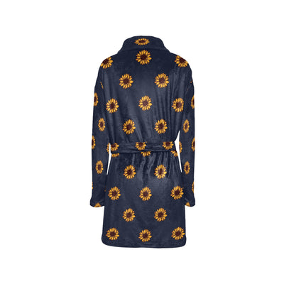 Sunflower Print Design LKS304 Women's Fleece Robe