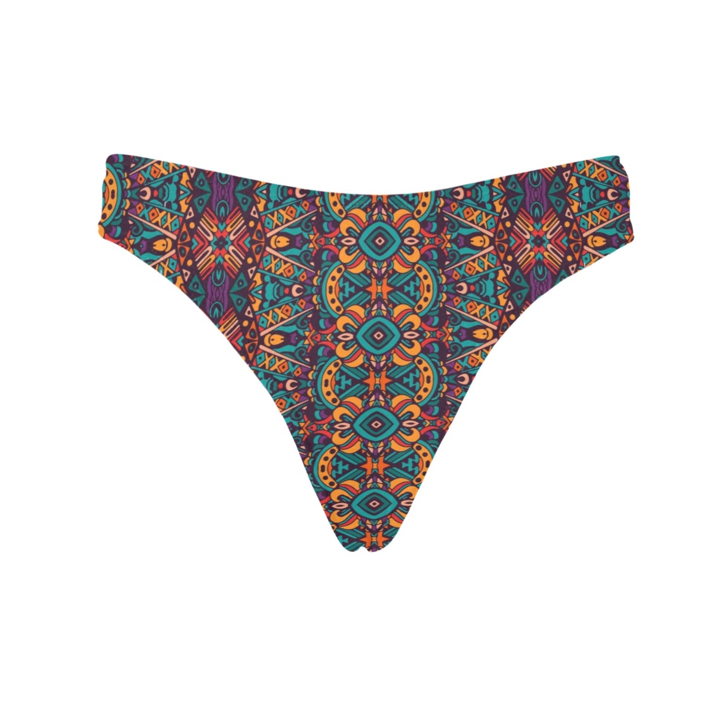 Ethnic Style Print Pattern Women's Thongs