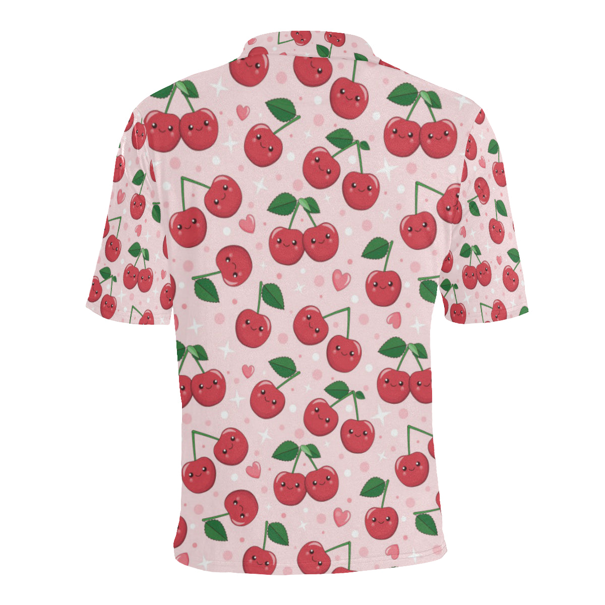Cherry Pattern Print Design CH02 Men Polo Shirt