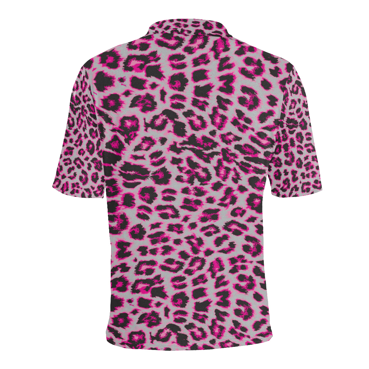 Leopard Pattern Print Design 02 Men Polo Shirt