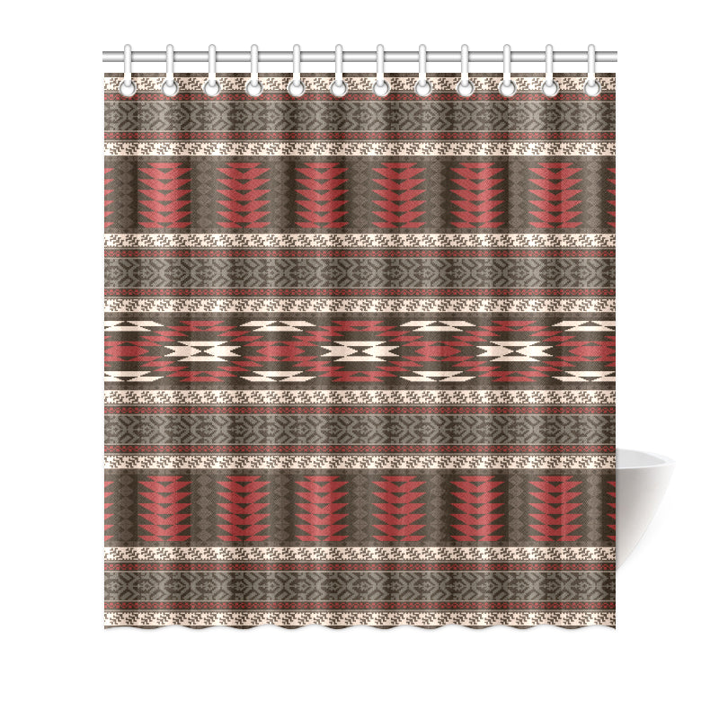 Native Pattern Print Design A03 Shower Curtain
