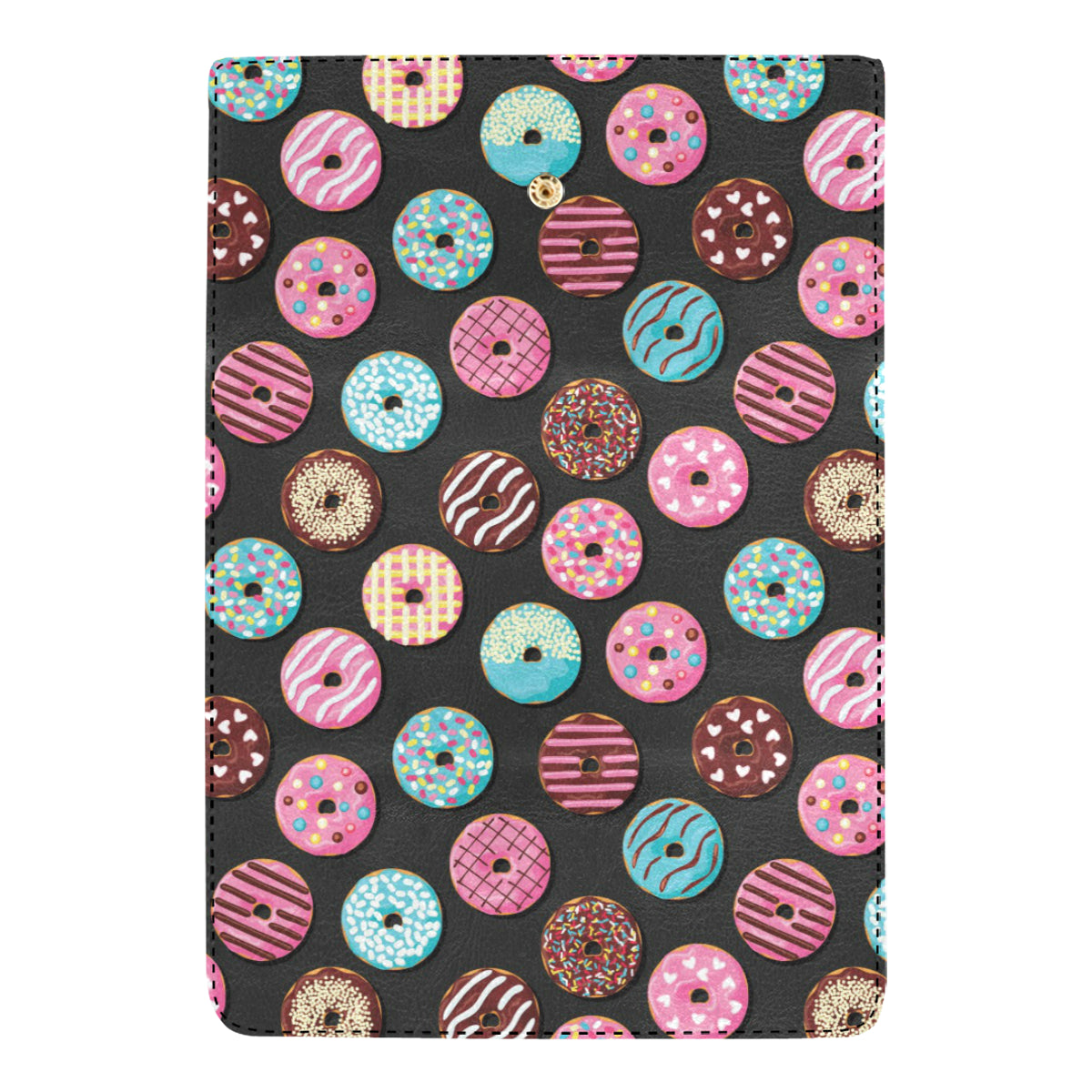 Donut Pattern Print Design DN02 Women's Trifold Wallet