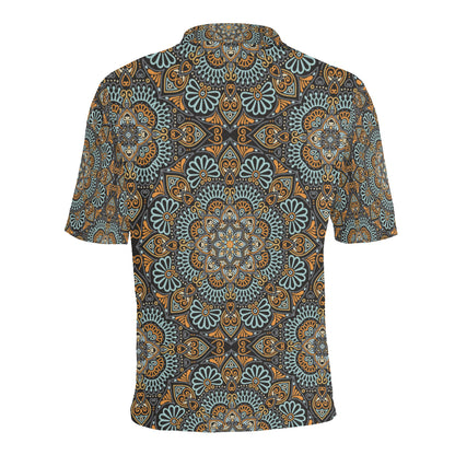 Mandala Pattern Print Design 05 Men Polo Shirt