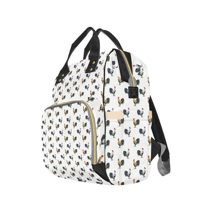 Chicken Pattern Print Design 02 Diaper Bag Backpack