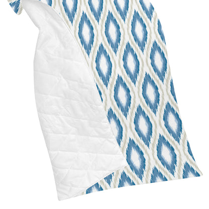 Ikat Pattern Print Design 02 Premium Quilt