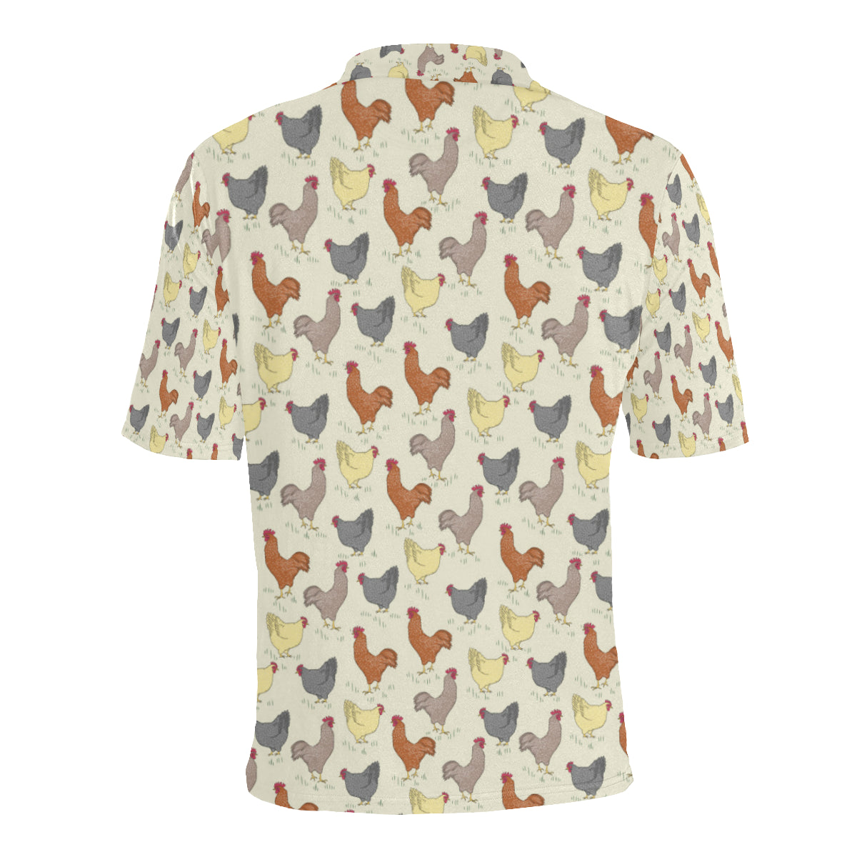 Chicken Pattern Print Design 05 Men Polo Shirt