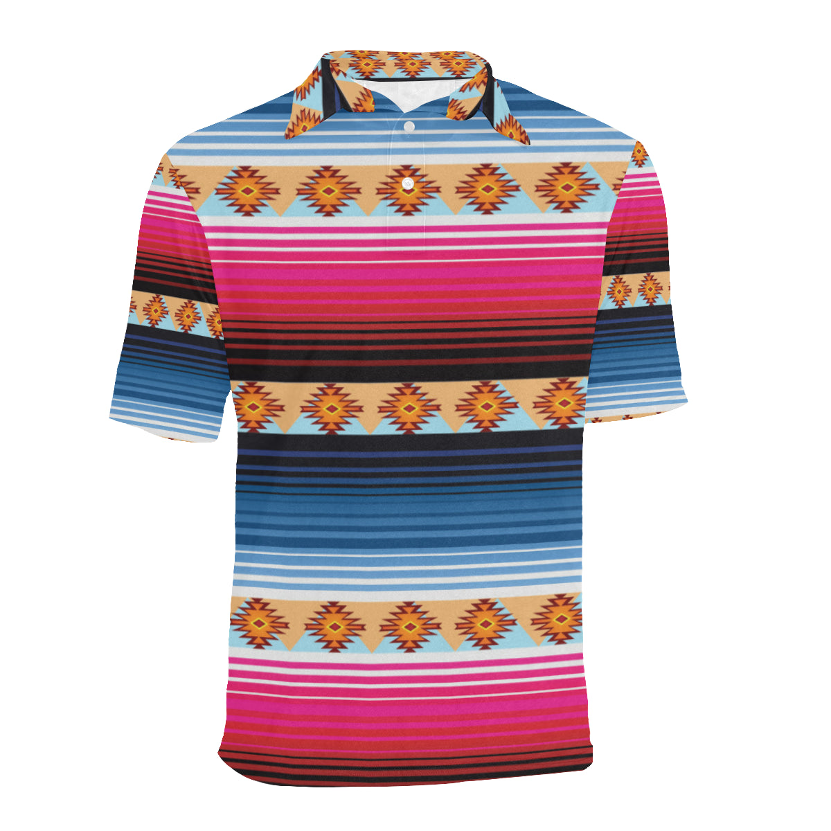 Mexican Pattern Print Design 03 Men Polo Shirt