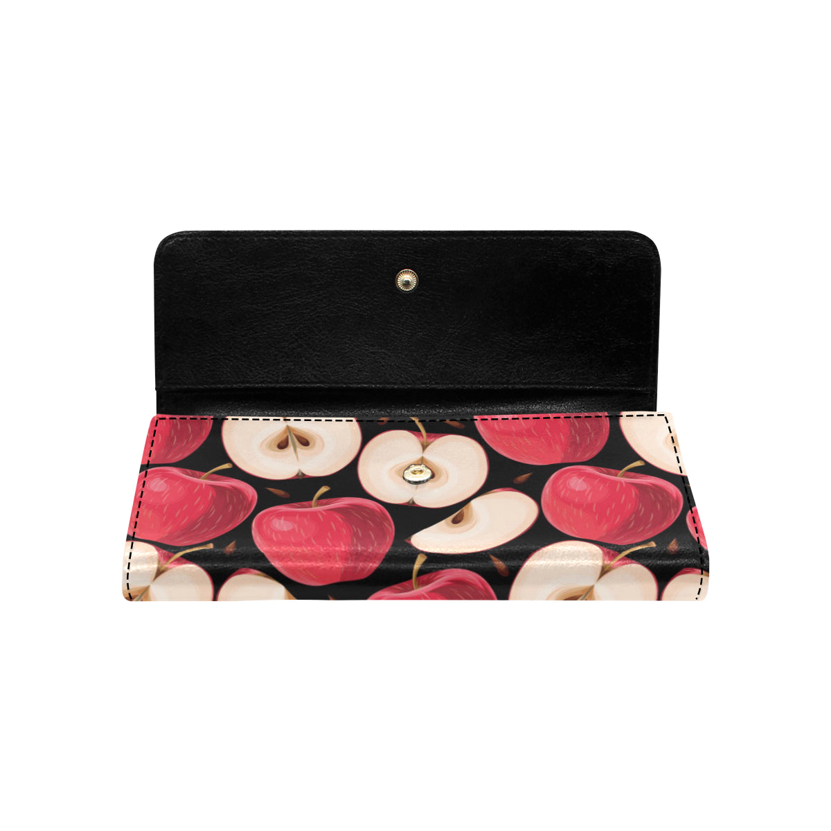Apple Pattern Print Design AP02 Women's Trifold Wallet