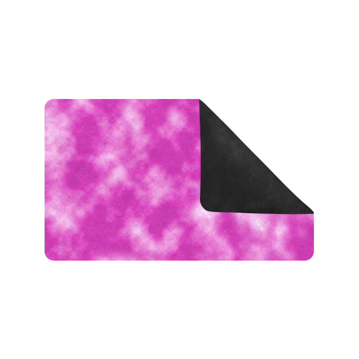 Tie Dye Pink Design Print Rubber Doormat
