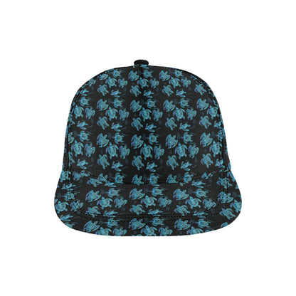 Tribal Turtle Polynesian Themed Design Snapback Cap