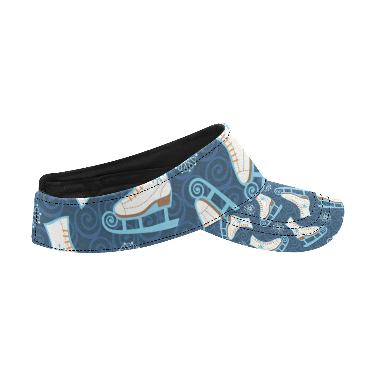 Ice Skate Pattern Print Design 01 Unisex Sun Visor