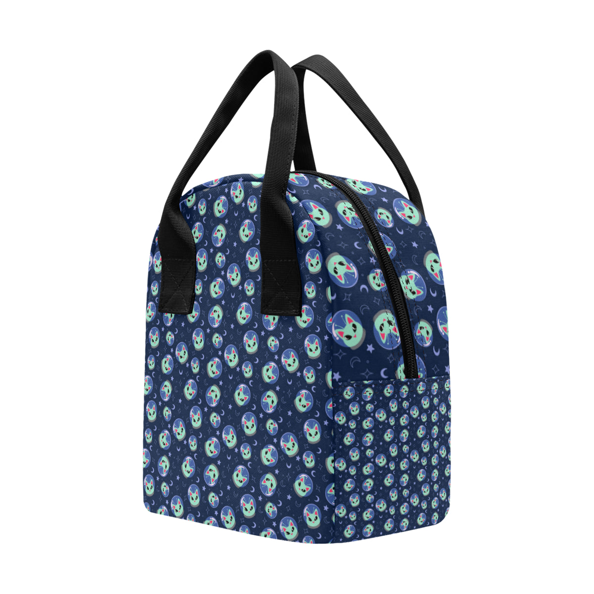 Alien Cat Insulated Lunch Bag