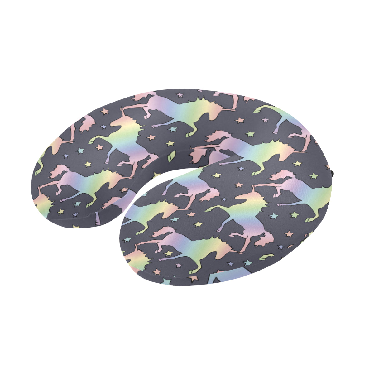 Rainbow Pattern Print Design A05 U-Shaped Travel Neck Pillow