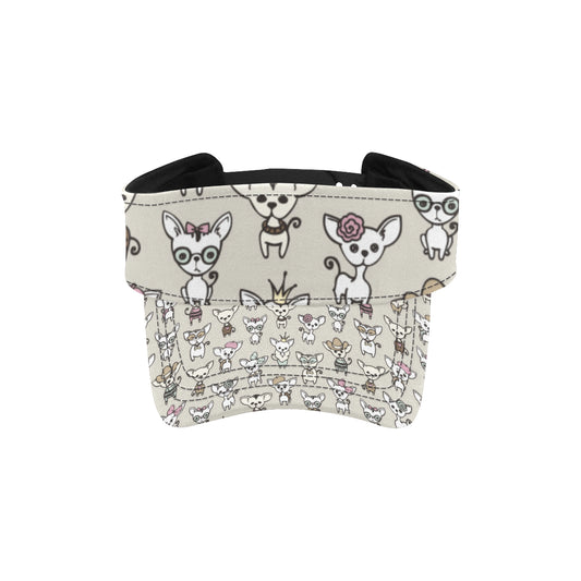 Chihuahua Pattern Print Design 02 Unisex Sun Visor