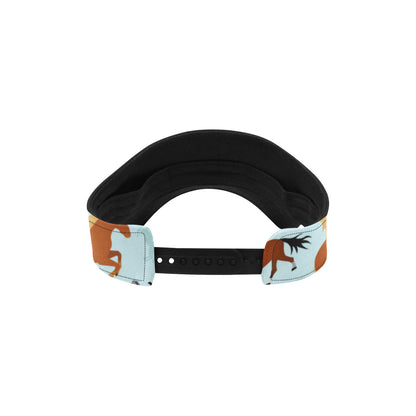 Horse Cute Themed Pattern Print Unisex Sun Visor