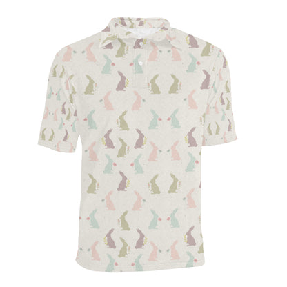 Bunny Pattern Print Design 05 Men Polo Shirt