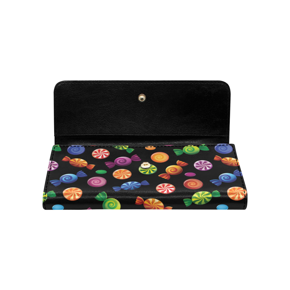 Candy Pattern Print Design 01 Women's Trifold Wallet