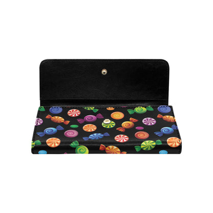 Candy Pattern Print Design 01 Women's Trifold Wallet