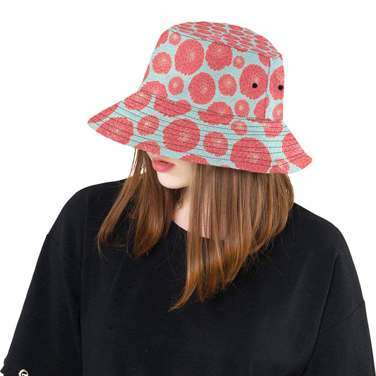 Marigold Pattern Print Design MR03 Unisex Bucket Hat