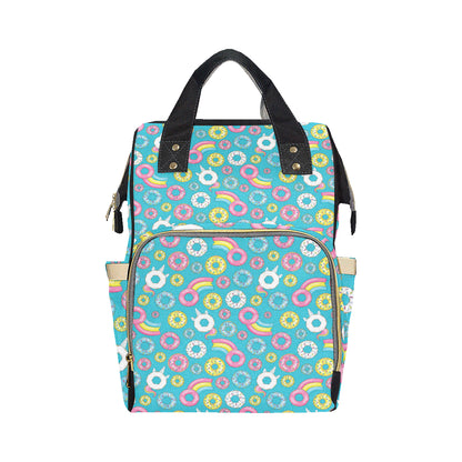 Donut Pattern Print Design DN013 Diaper Bag Backpack
