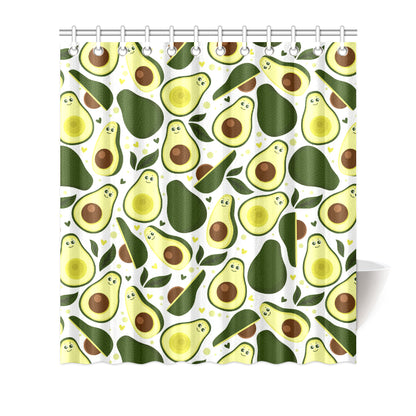Avocado Pattern Print Design AC06 Shower Curtain