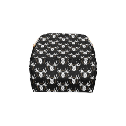 Moose Pattern Print Design 02 Diaper Bag Backpack