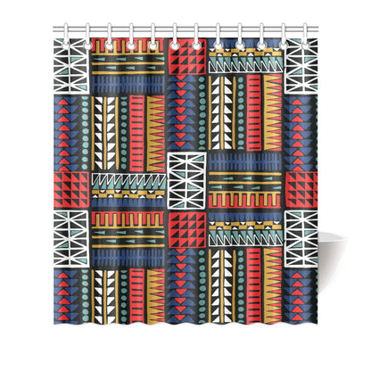 Kente Pattern Print Design 02 Shower Curtain