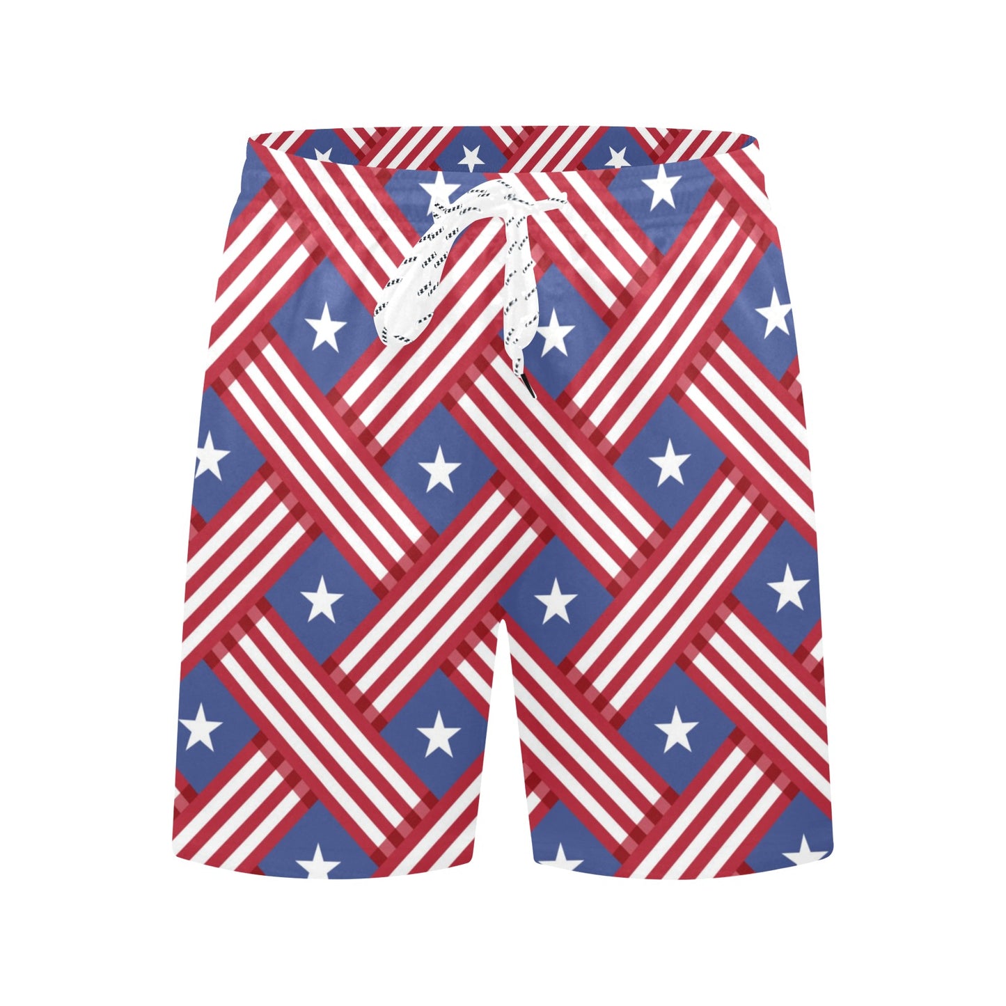 American flag Pattern Men's Swim Trunks Beach Shorts