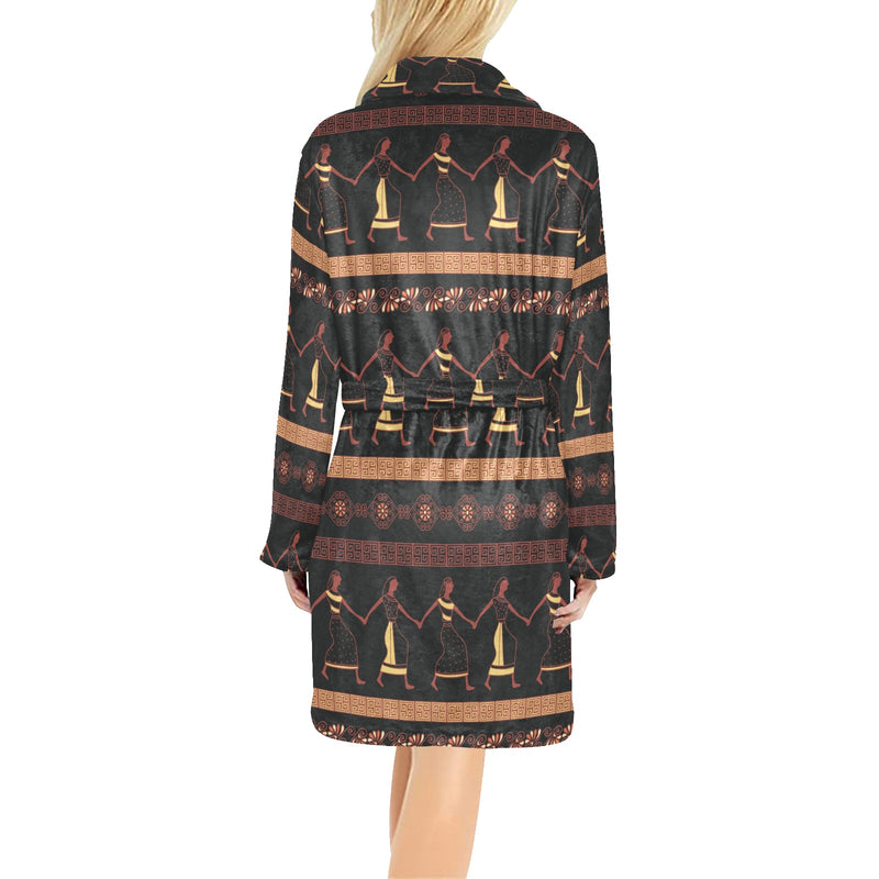 Ancient Greek Human Print Design LKS306 Women's Fleece Robe