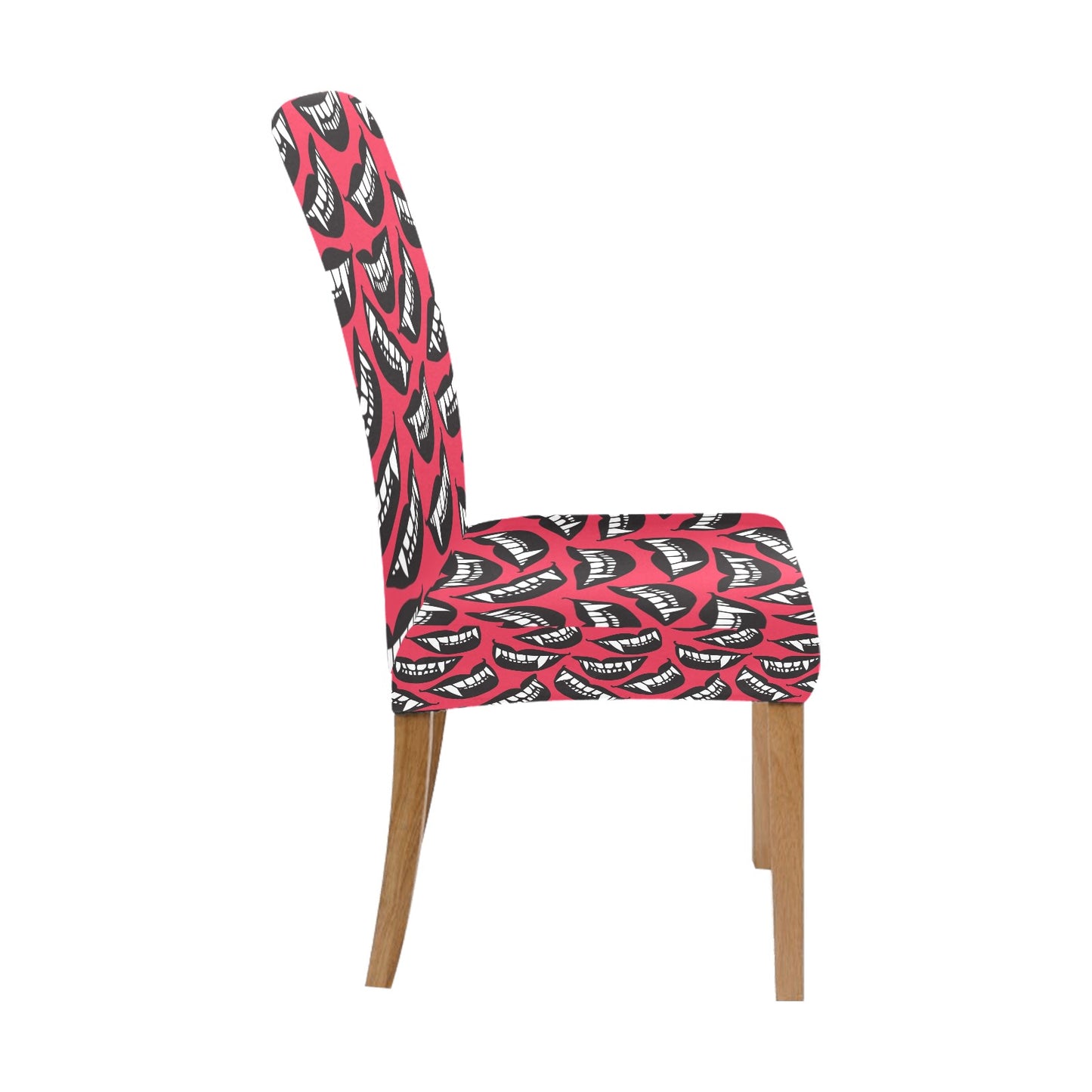 Vampire Lips Print Design LKS305 Dining Chair Slipcover