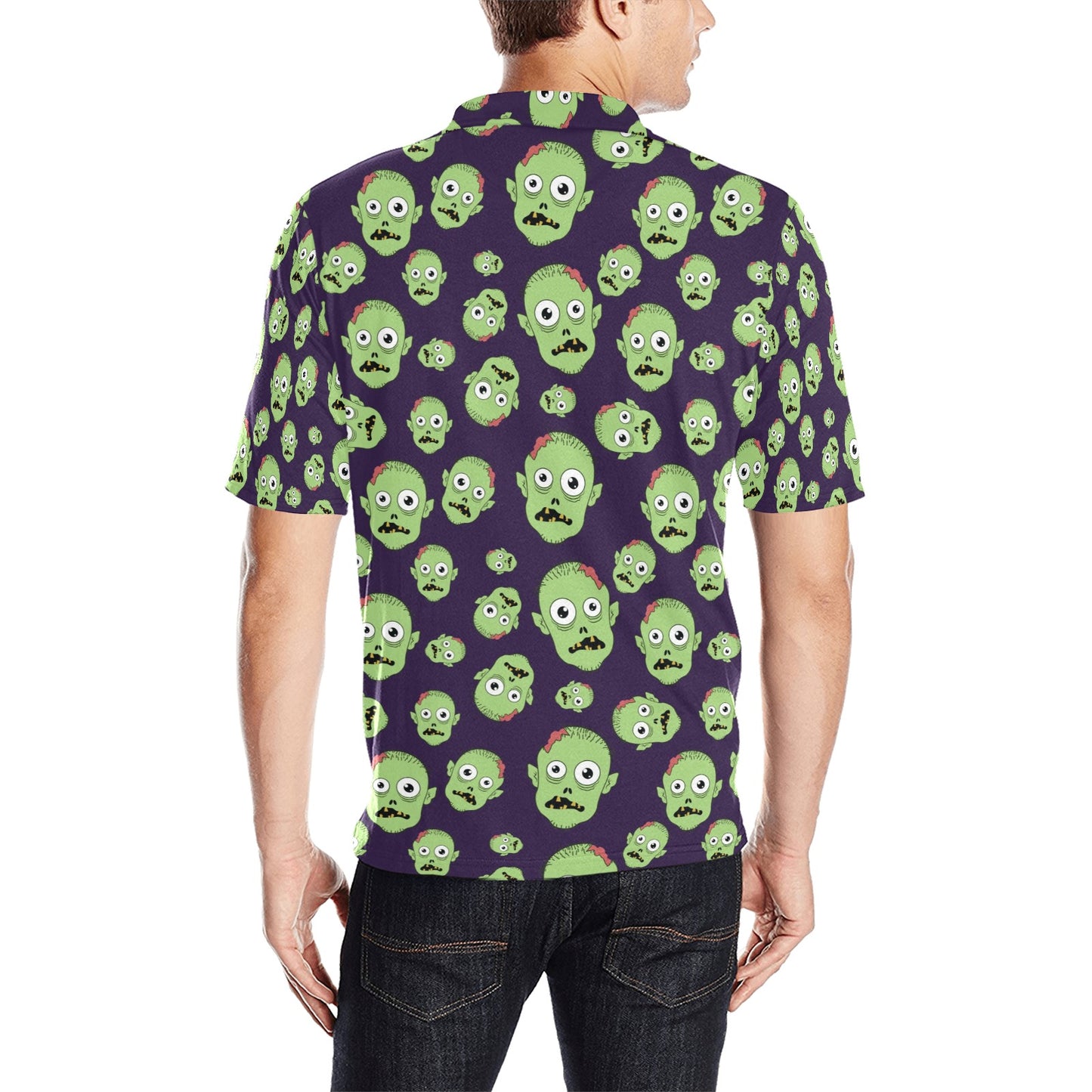 Zombie Print Design LKS303 Men Polo Shirt
