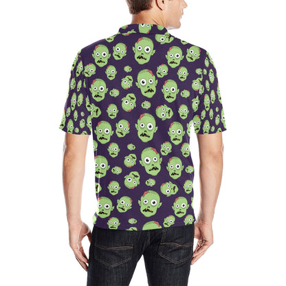 Zombie Print Design LKS303 Men Polo Shirt