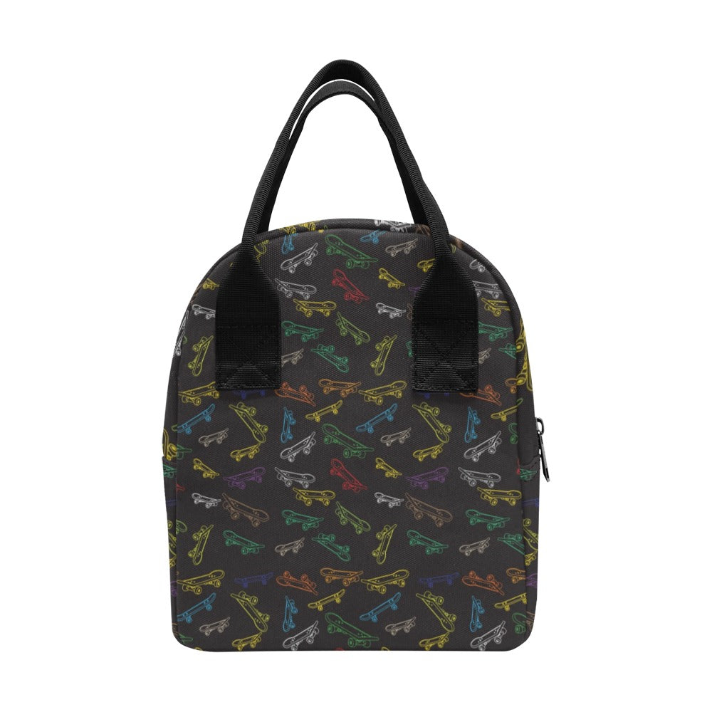 Skateboard Print Design LKS301 Insulated Lunch Bag