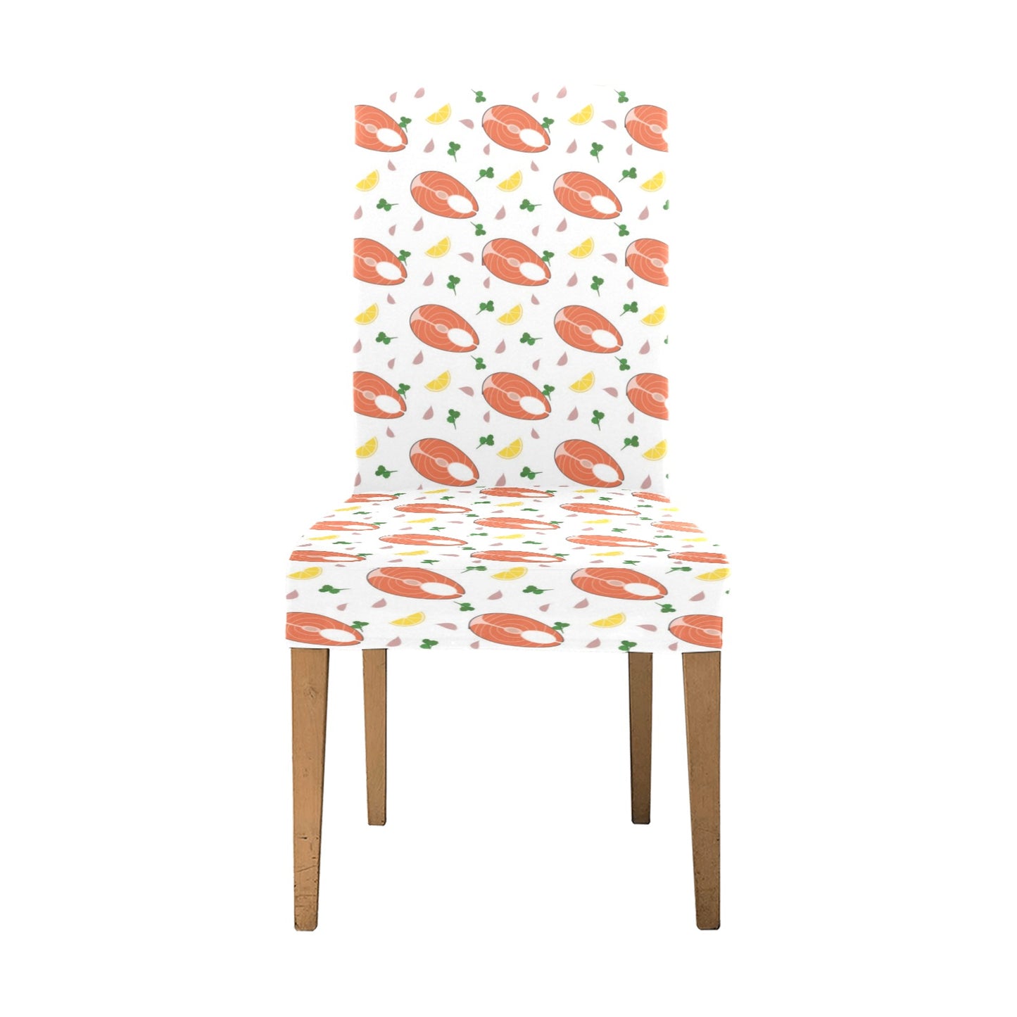 Salmon Steak Print Design LKS303 Dining Chair Slipcover