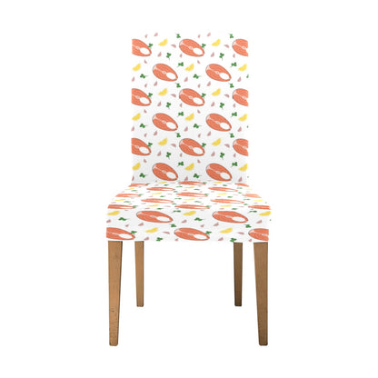 Salmon Steak Print Design LKS303 Dining Chair Slipcover